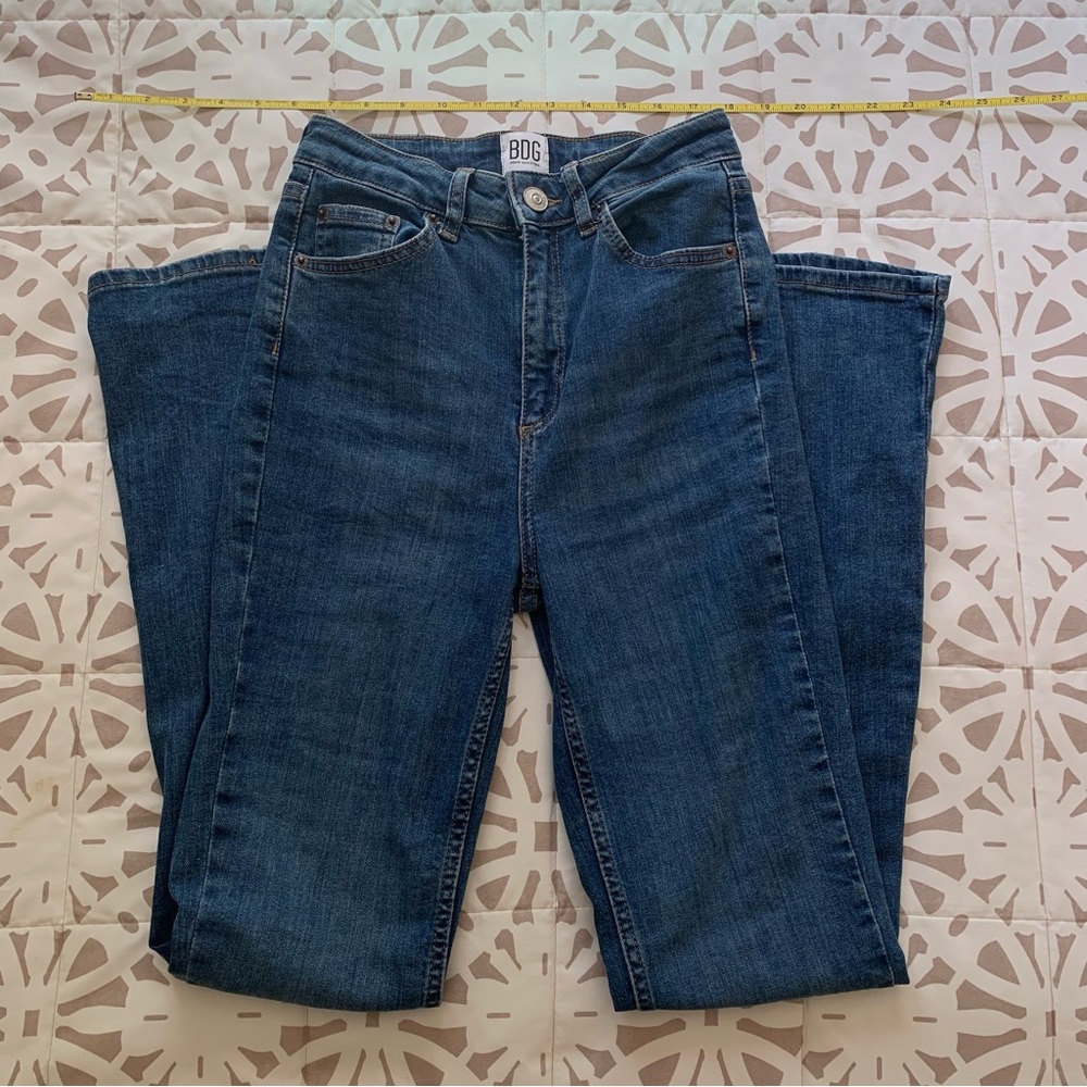 BDG Urban Outfitters Flare High Rise Dark Wash Denim Jeans